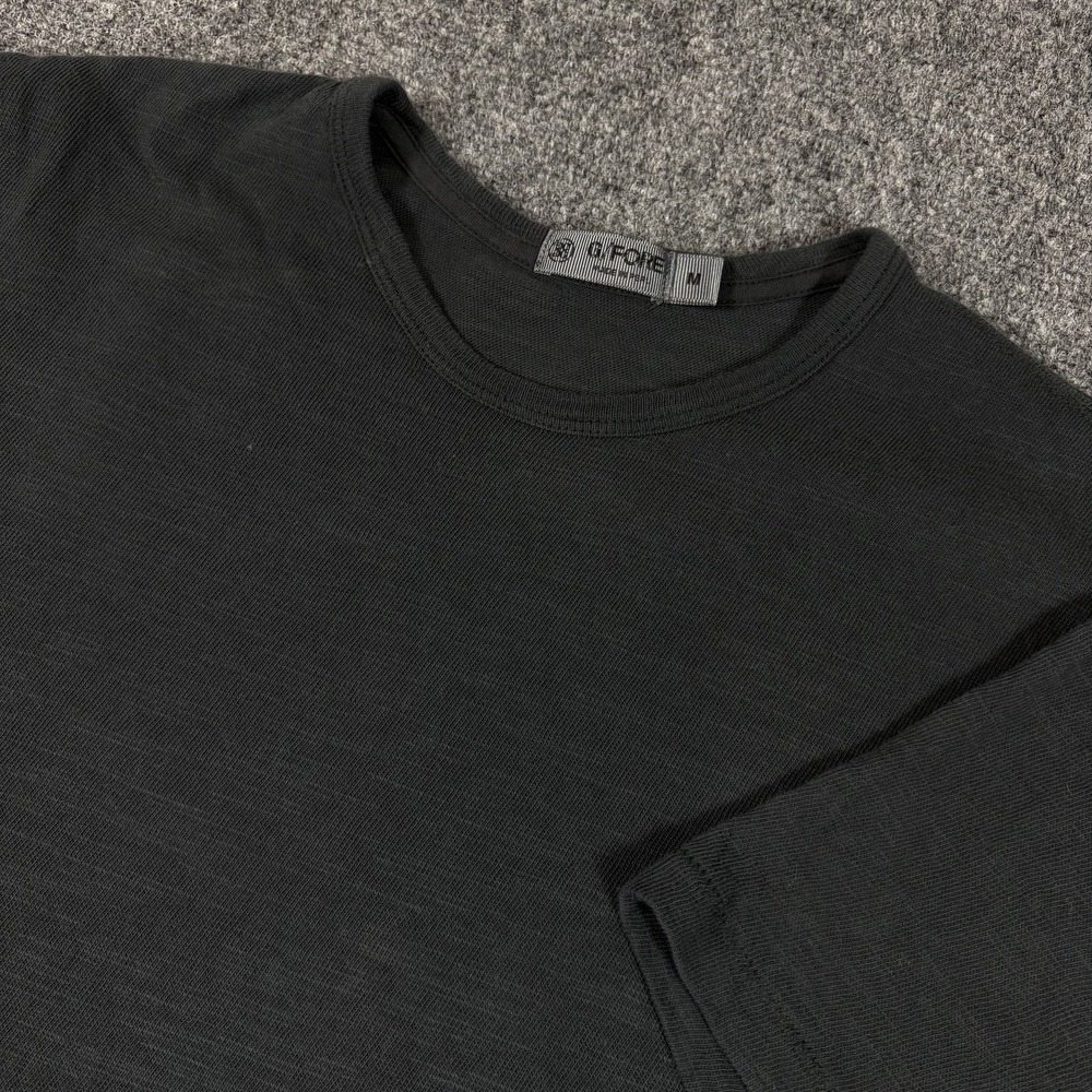 G/Fore G4 Clubhouse T-Shirt Mens M Black Golf Slub Tee Textured Lightweight
